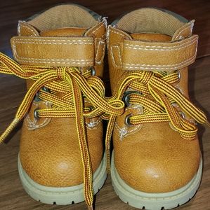 Carters  brown leather boots toddler